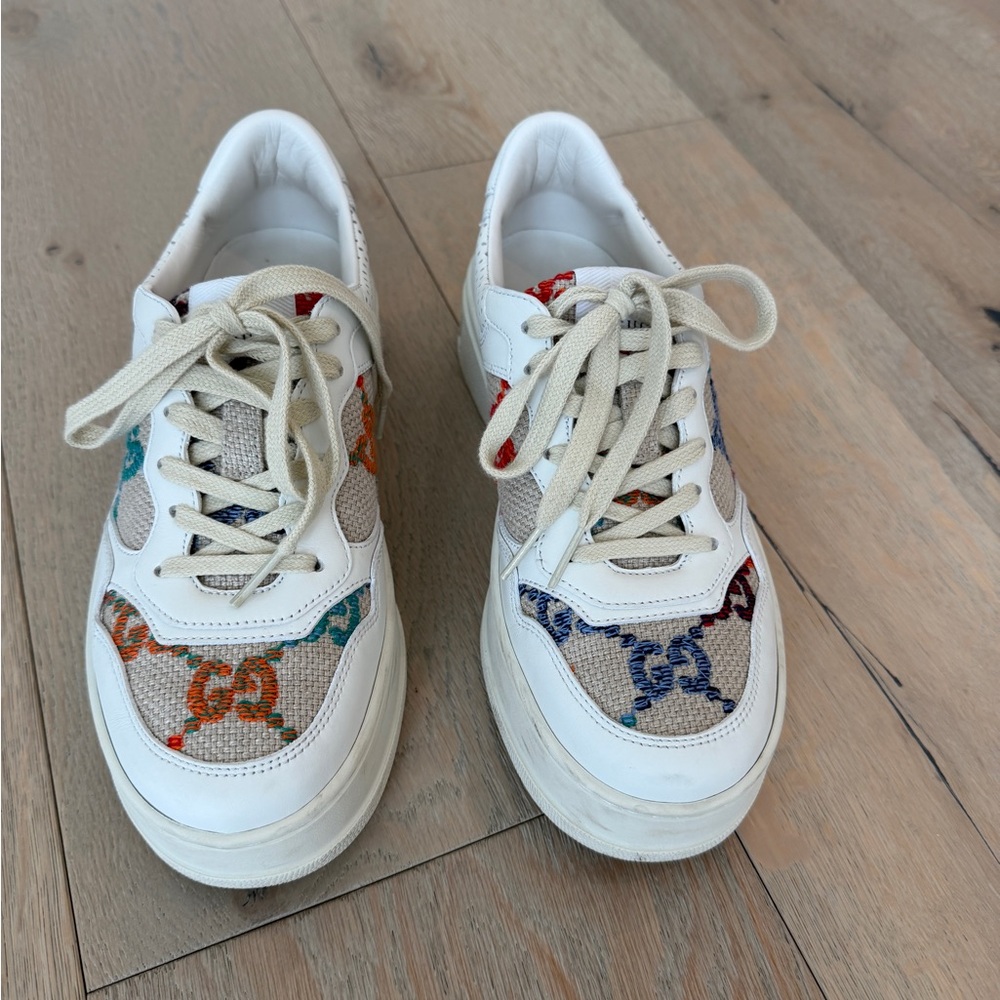 Gucci White Multicolor Sneakers